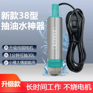 Small Oil Pump 12V 24V 220V Diesel Water Pump Electric Magic Oil Dispenser Type 38 Vehicle-Mounted Wine Pump