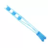 Blue single-color, 2 rows, 12 wheels