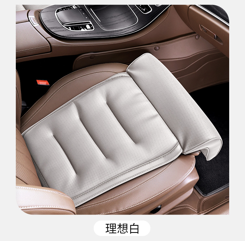 Car Seat Cushion with Integrated Leg Rest, Extendable Leg Support, Universal for All Seasons, Rear Seat Comfort Footrest Cushion for the Car Interior