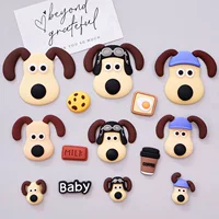 Мультфильм Handdog мягкие резиновые аксессуары DIY Чехол для мобильного телефона патч отверстие обувь чашка для полоскания рта трехмерная Наклейка 3D щенок