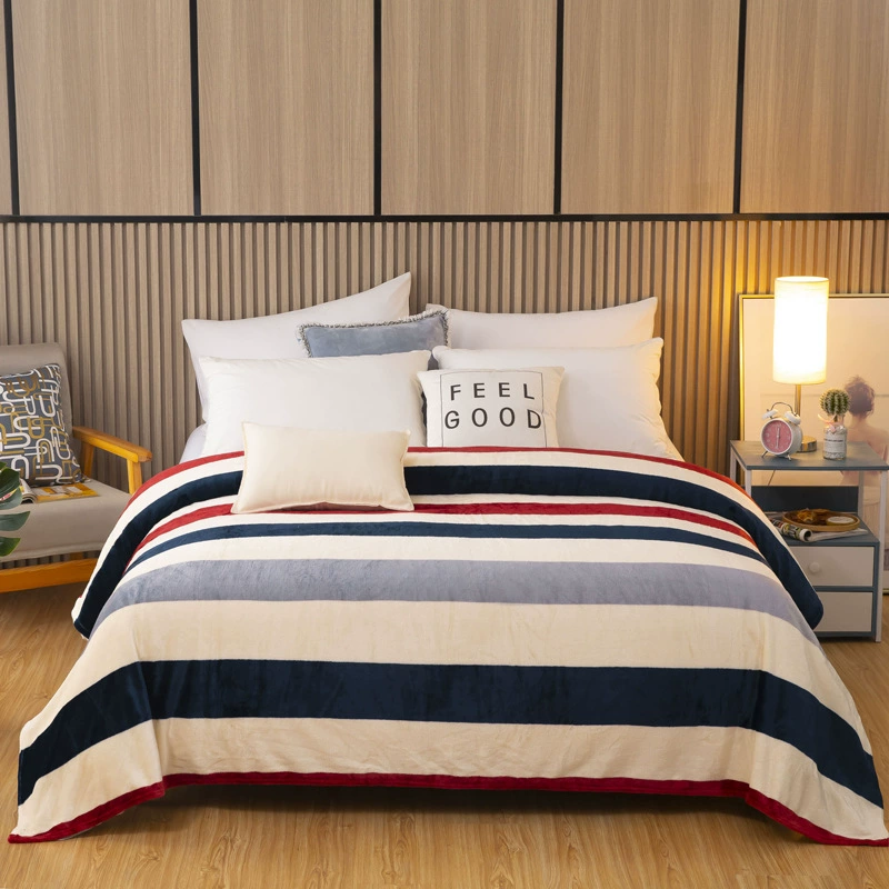 Фланелевая коралловая двусторонняя стеганая куртка/одеяло, подарок на день рождения