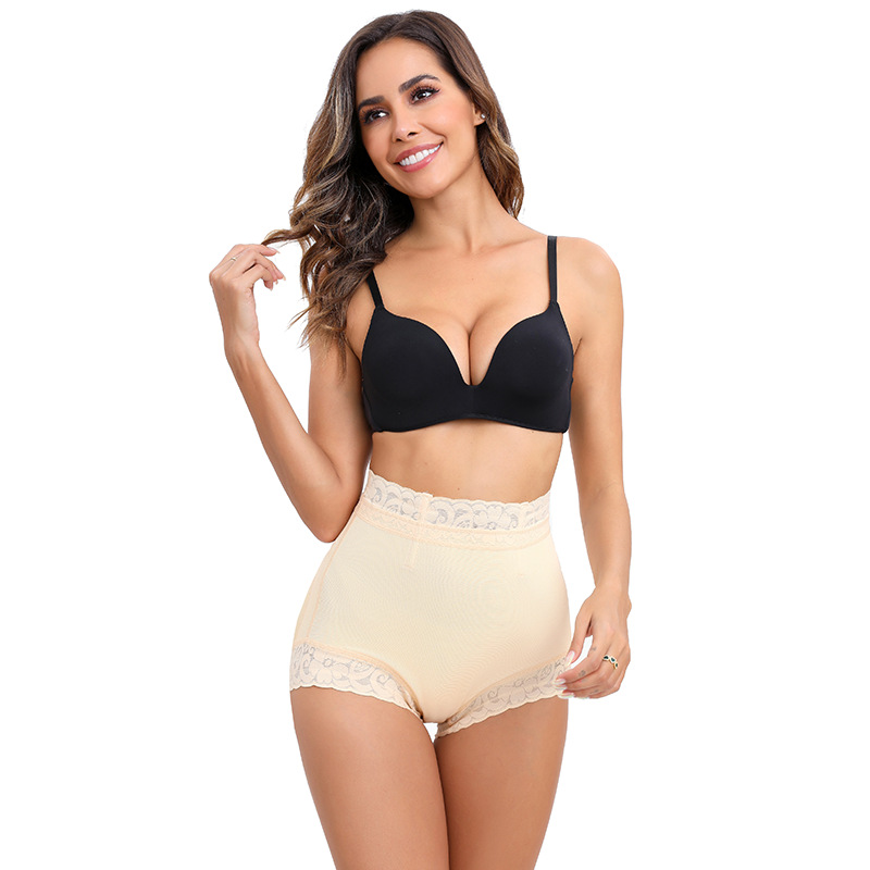 Nuevas pantalones interiores transfronterizas europeas y estadounidenses de estilo deportivo de acondicionamiento físico de cintura alta damas abdominales ajustados