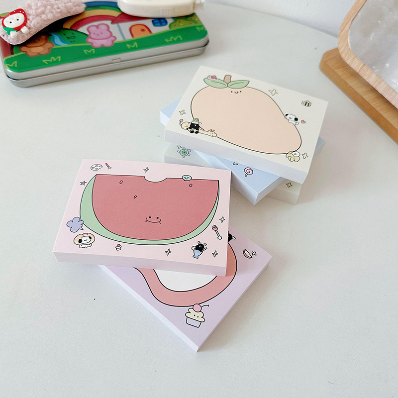 1 Piece Cartoon Fruit Learning School Paper Cute Sweet Sticky Note display picture 9