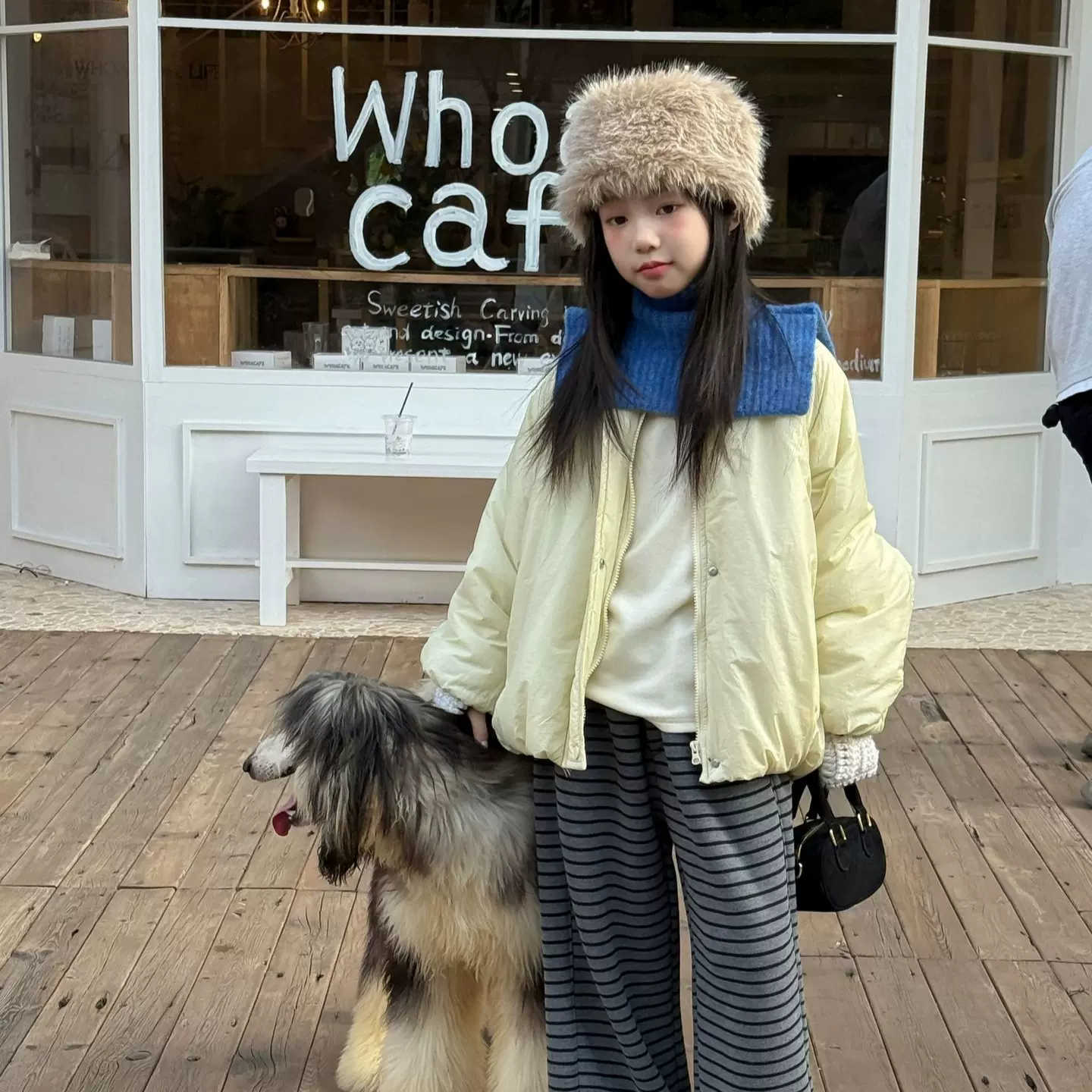 花与寻女童棉衣2025冬款韩版净色加厚棉袄儿童蓬松面包服防风保暖