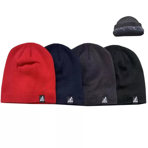 Hats for Men and Women, Winter Sports Fleece-Lined Knitted Ear Protection Hats, Student Casual Cold-Proof Woolen Hats, Versatile and Light Luxury Style