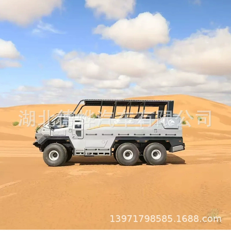 Экспортный пустынный автомобиль с полным приводом на шести колесах, туристический автомобиль для посещения пустынных достопримечательностей Kangji, 375 л.с.