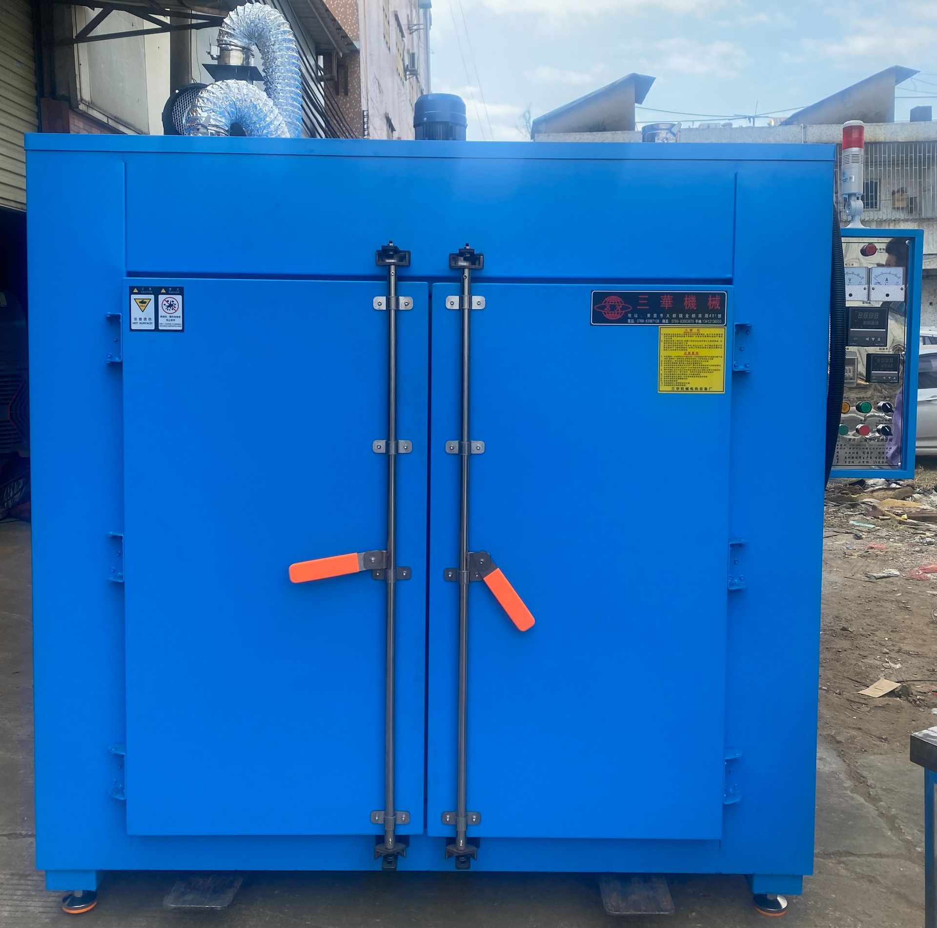 高温推车款双门铁氟龙烤箱 精密设备涂层烤箱热风循环恒温烘干箱