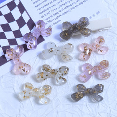 金箔蝴蝶結 創意新款diy樹脂配件奶油膠手機殼材料飾品頭飾髮夾