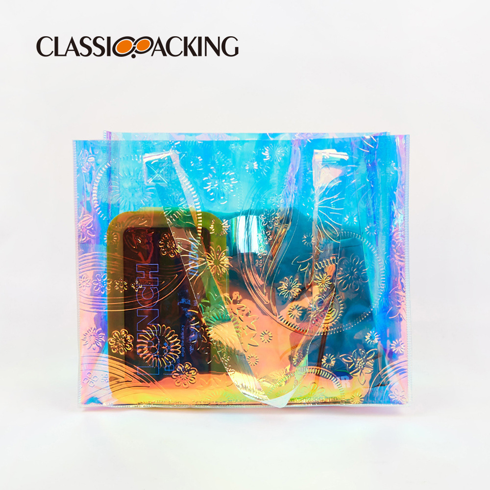 Fábrica al por mayor PVC láser bolso de hombro moda ins estilo de gran capacidad bolsa venderá bolsa de regalo