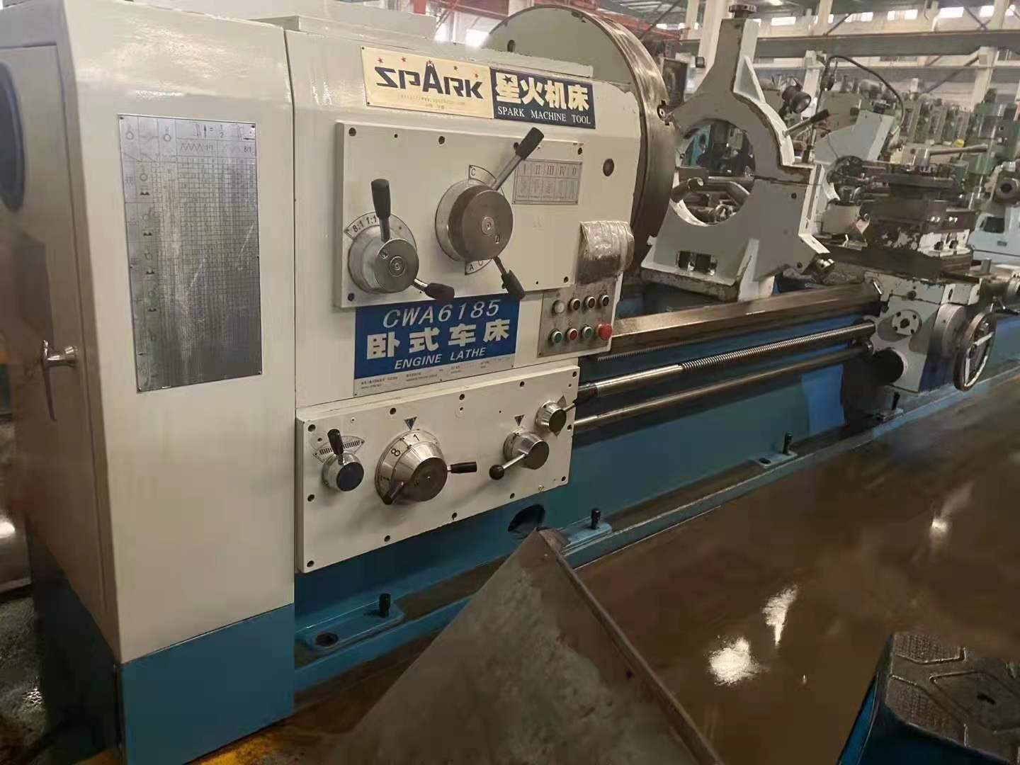 转让二手星火CWA6185x6米卧式车床二手星火普车二手车床