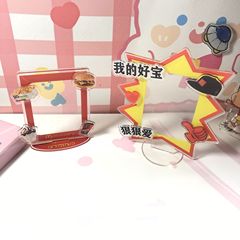 小紅書同款麥當勞拍立得相框立牌亞克力3寸照片小卡展示插卡立牌