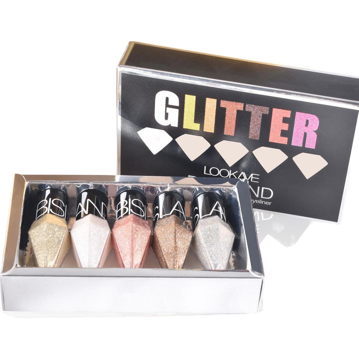 LOOKAVE 5 Pack Diamond Glitter Eyeliner suit Gift Box Eyeliner AliExpress LK12L
