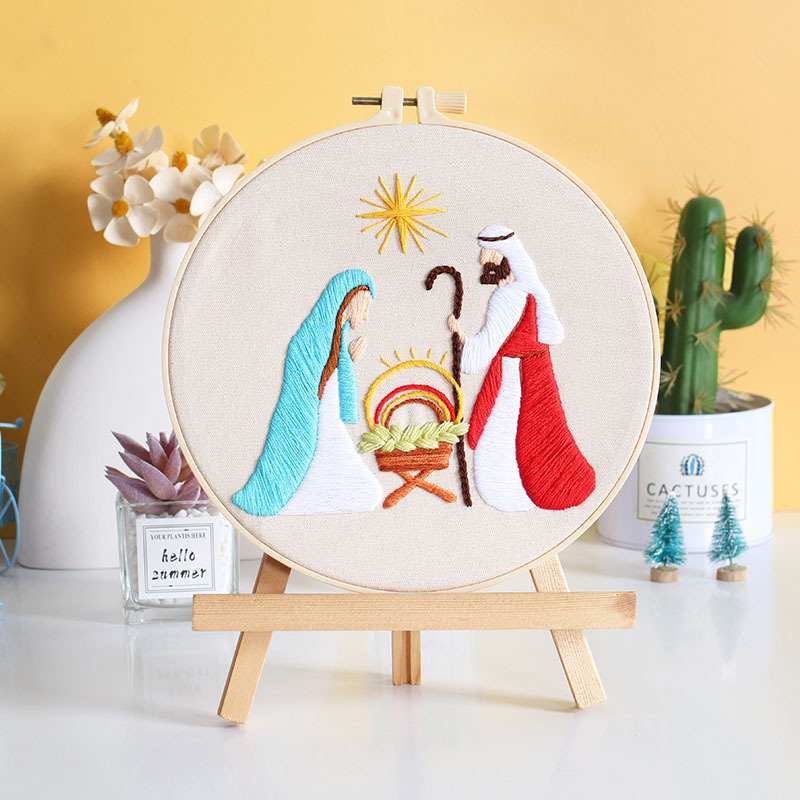 Nuevo producto bordado a mano DIY material paquete europeo mitología religiosa Oriente Medio árabe amazona transfronteriza inglés