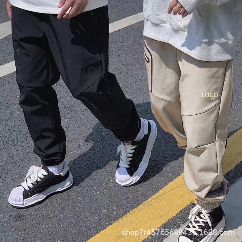 Spring and Summer Pants Men's Loose Thin Casual Pants 3609 North Face Men's and Women's Couples Sweat Pants Embroidered Stitching