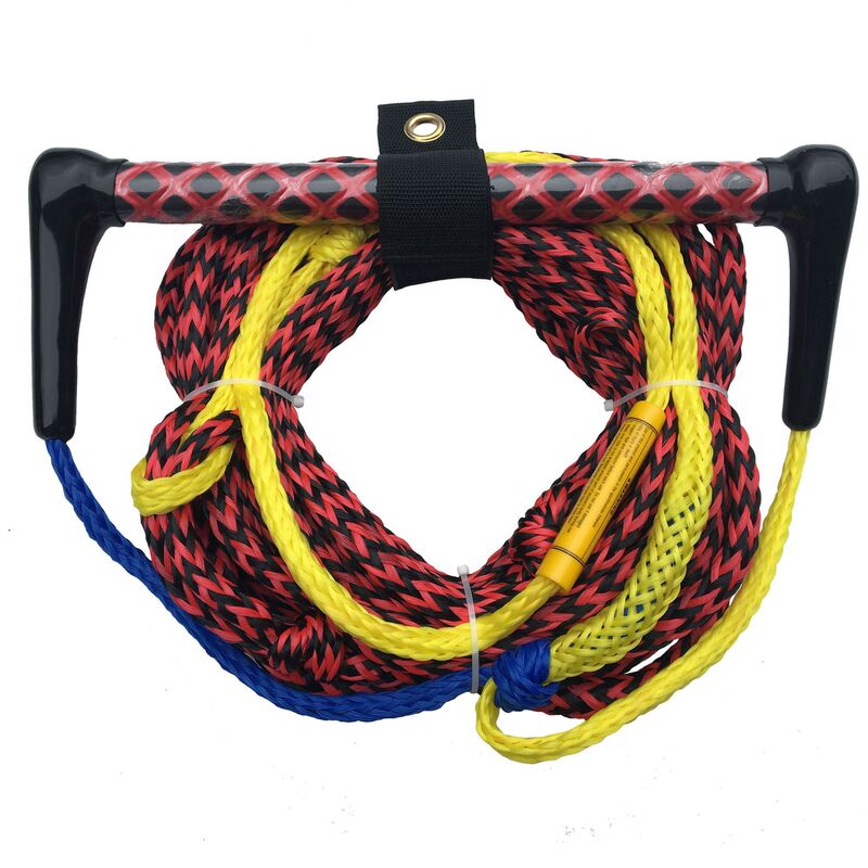Cross-Border Export 75ft Wakeboard Rope 38cm Blue and Yellow Double Color Eva Anti-Slip Handle Supports Small Amount of Customization