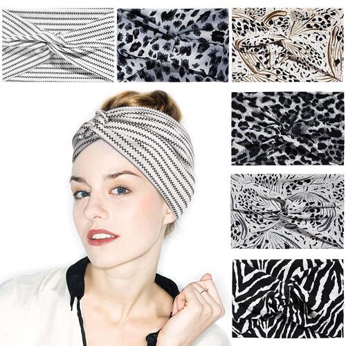 European and American new ultra-wide women's hairband elastic cross hairband hair accessories yoga running sports elastic headscarf hair accessories