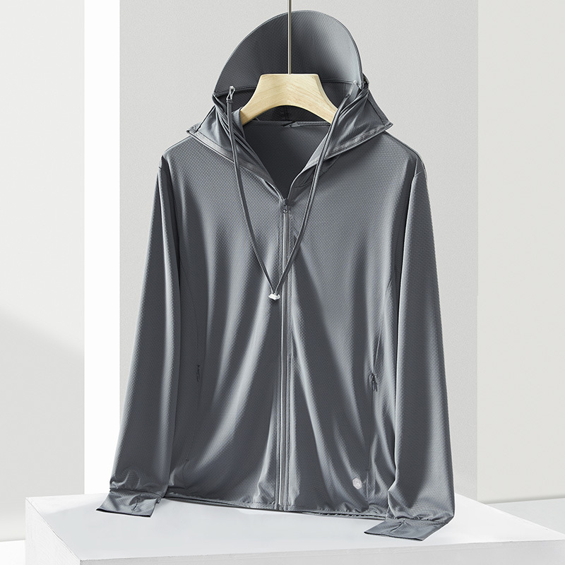 Summer New Ice Silk Sunscreen Clothing Women's Removable Big Hat Anti-UV Fishing Clothing Men's Sunscreen Clothing Wholesale