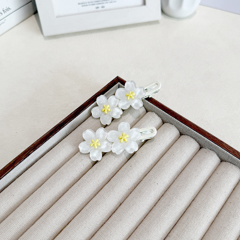 甜美少女果冻樱花发夹儿童碎发刘海夹夏季小清新花朵夹子发卡头饰|undefined
