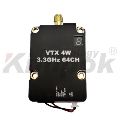 [无线图传视频发射器穿越机图像传输ALV 3.3G 4W  VTX VRX监控传输]