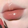 Double-sided lip gloss, lipstick, raincoat, transparent nude milk tea, mirror effect, plump lips effect