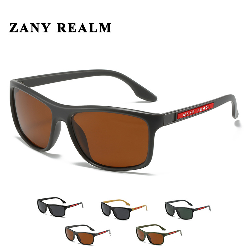 Nuevo Comercio exterior hombres caja esmerilado gafas de sol polarizadas moda Negocios Deportes conducción gafas de sol fabricante