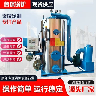 商用0.5吨生物质蒸汽锅炉立式燃油气质供暖热水煤烧蒸汽发生器