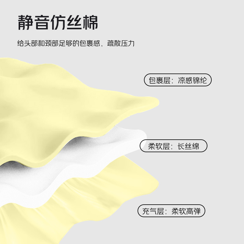 Travel inflatable pillow for camping