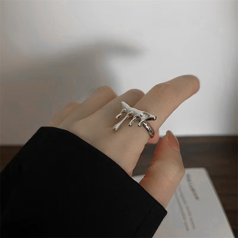 Simple Style Geometric Metal Metal Open Ring display picture 3