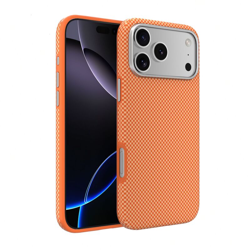 Ip17 Promax Apple 16 Protective Case Kevlar Cover Aramid Xingyu Orange Aramid Carbon Fiber Phone Case