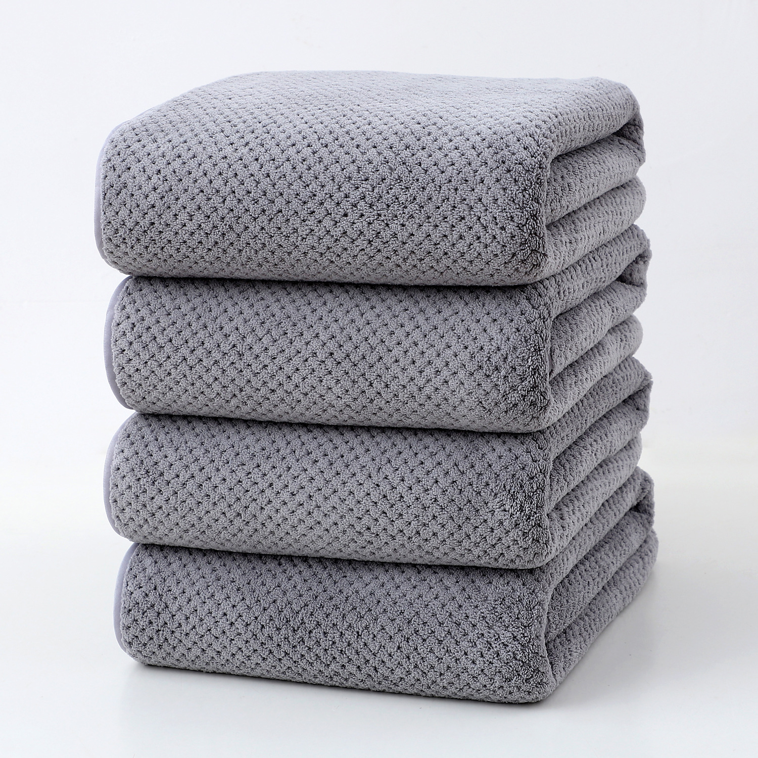 스페이스 그레이 목욕 타올 세트