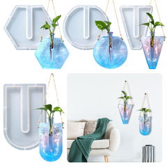 Proudly DIY hydroponic test tube vase silicone mold floral ornament crystal resin mold, exclusively supplied for cross-border trade