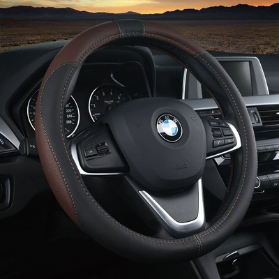 wheel handle cover car interior | Steering wheel cover - black-curry-38cm