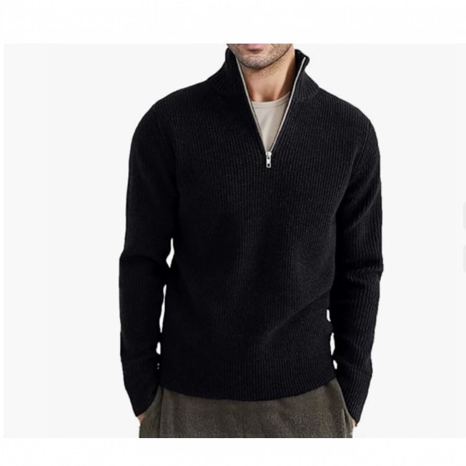 New Amazon Cross-Border Knitwear for Men, Youthful Casual Base Layer, Warm Half-Zip Top New Amazon Cross-Border Knitwear for Men, Youthful Casual Base Layer, Warm Half-Zip Top