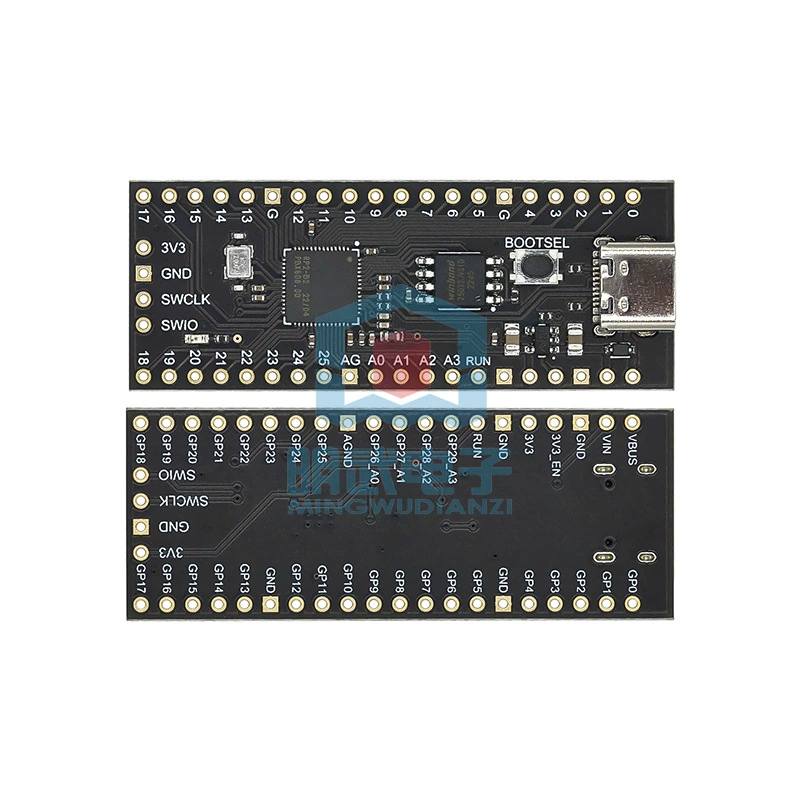 Ядро‑плата RP2040 (Rasalbell) — совместима с Raspberry Pi Pico, MicroPython, 4/16 МБ флеш