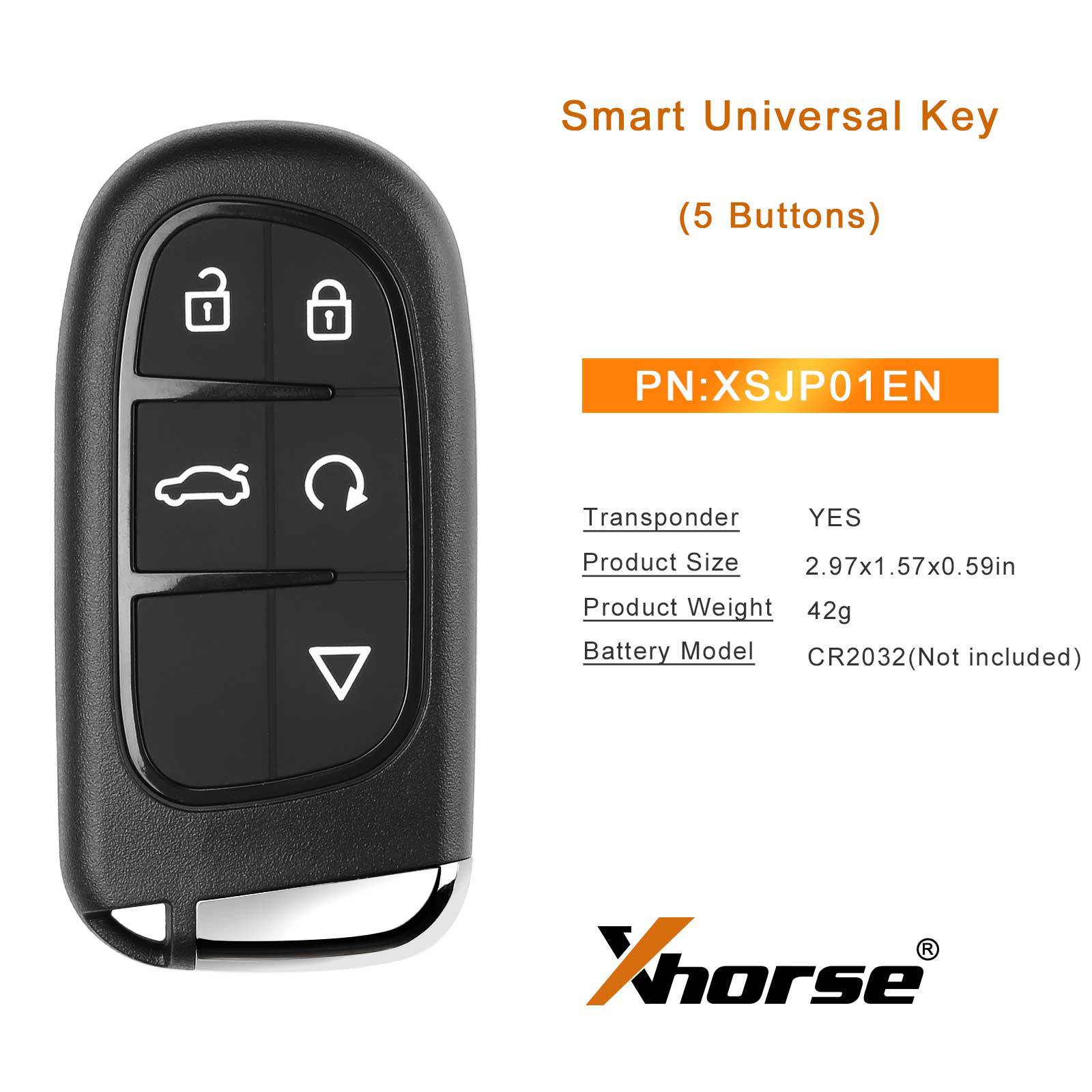 Xhorse XSJP01EN Universal Remote Key 5-key VVDI smart remote key