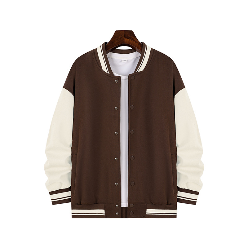 Silver Fox Velvet Drop-hombro uniforme de béisbol impreso LOGO empresa Otoño e Invierno actividad uniforme estudiante clase uniforme bordado Diseño DIY