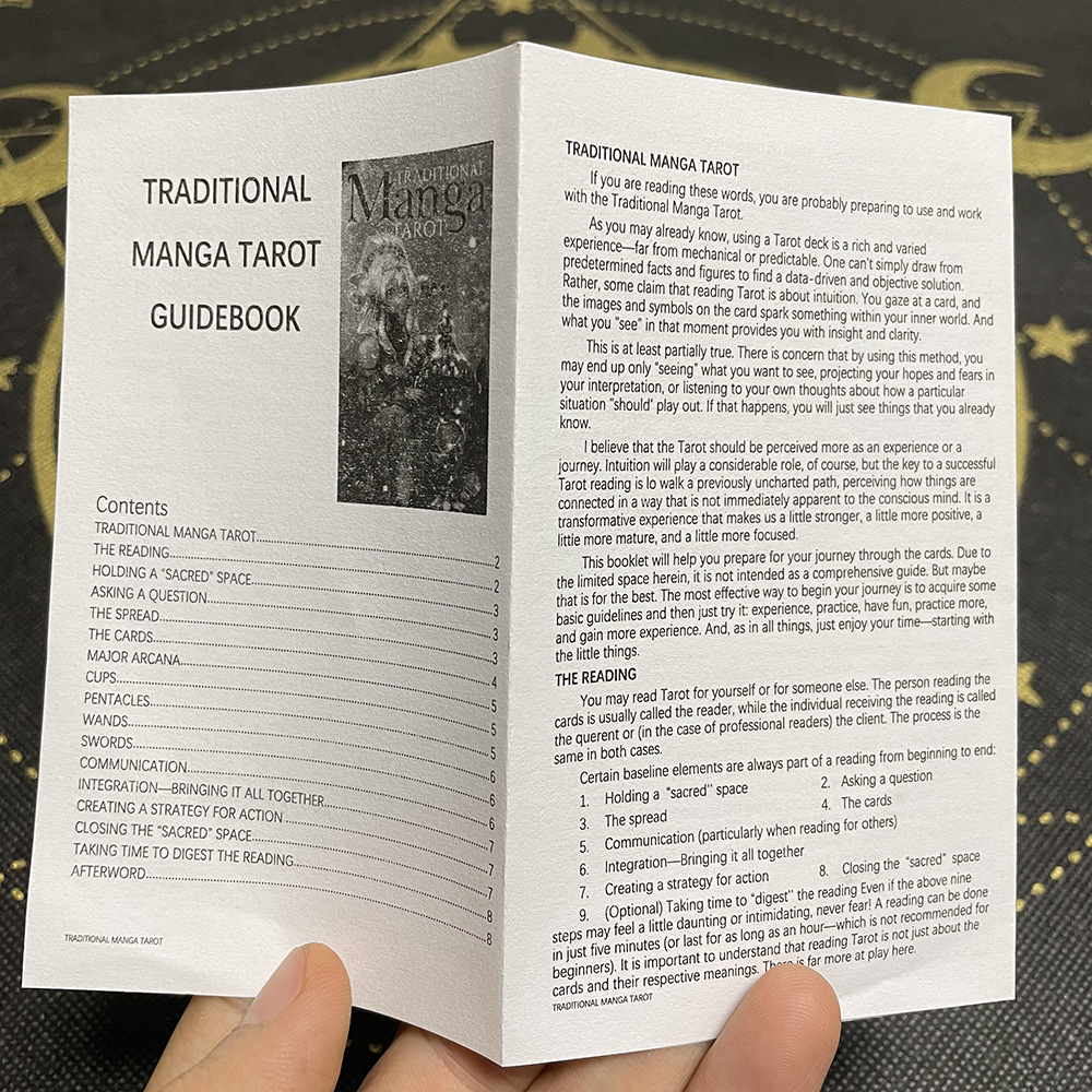 Cartas de tarot oráculo manga tradicional versión en inglés_voghion.com