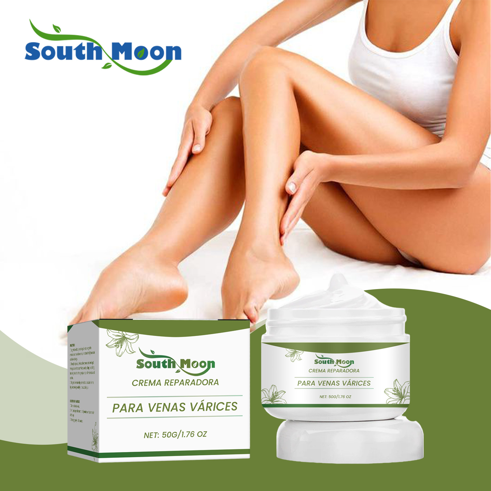 South Moon Leg Vein Care Cream Care Repair Leg Skin Relieve Leg Discomfort