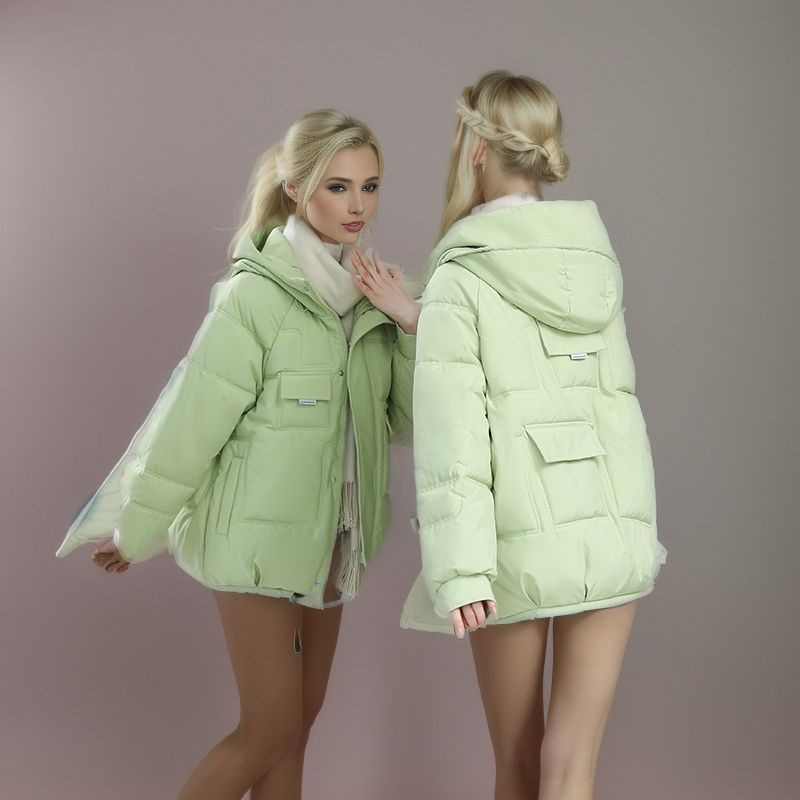 Women's Padded Jacket Winter Coat Thickened Cotton Short Jacket_voghion.com