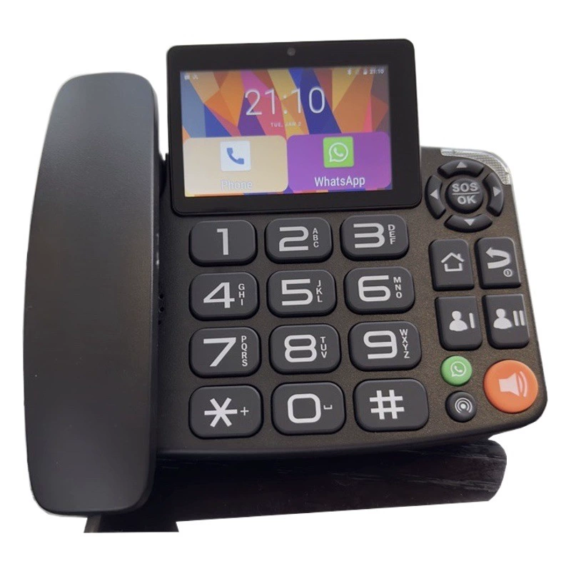 4G карта двойная карта сенсорный экран телефон стационарный Android-система, Видеозвонок WeChat пожилые люди машина домашнего использования