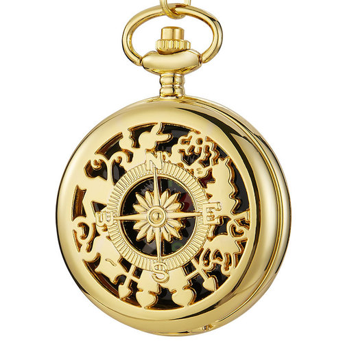 Foreign trade best-selling creative new compass pocket watch outdoor mountain climbing classic style flip compass pocket watch