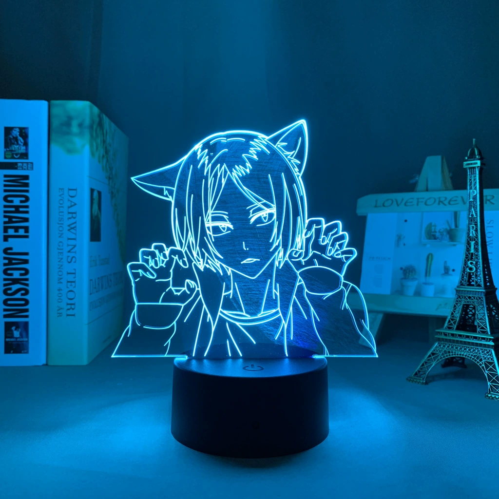 Акриловая ночная LED-лампа с волейболом, минифигура, 3D, подарок на день рождения