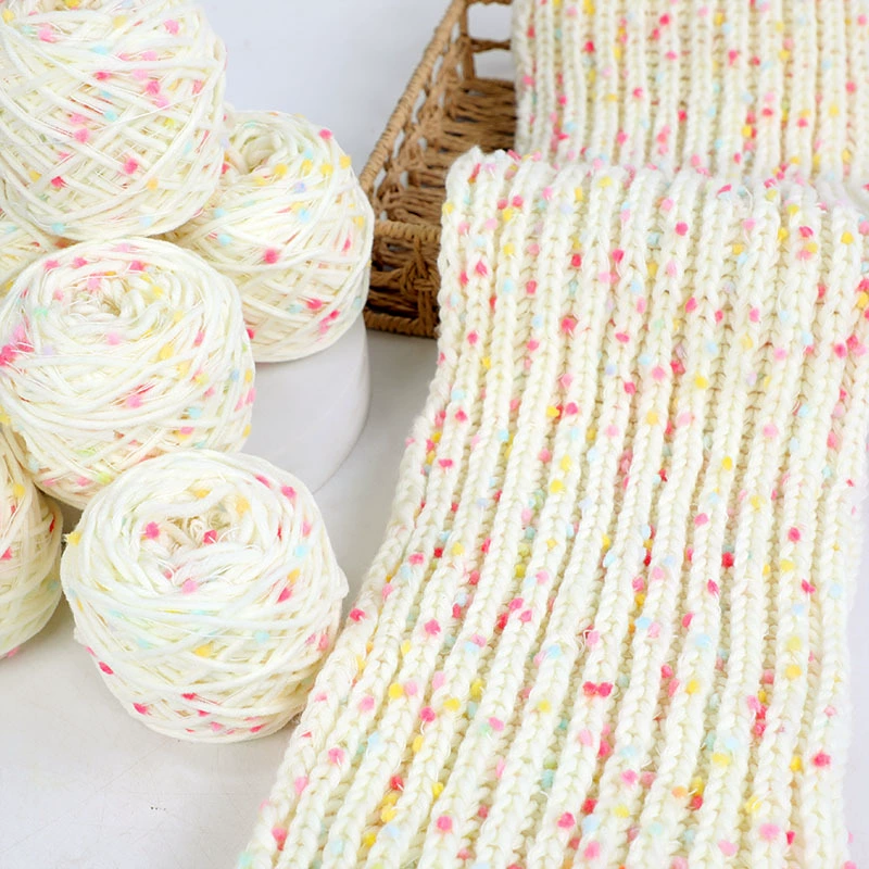 Чистая красная Радуга сахарный шарф линия фасоли линия пинг-понга Тонущая рука Сяоюань Смешанная линия мохера градиентная линия