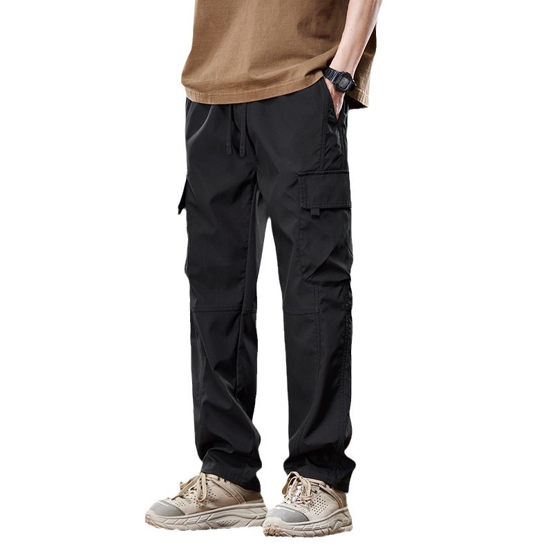 Trendy casual American work high street, spring and autumn, men's pants, straight leg_voghion.com