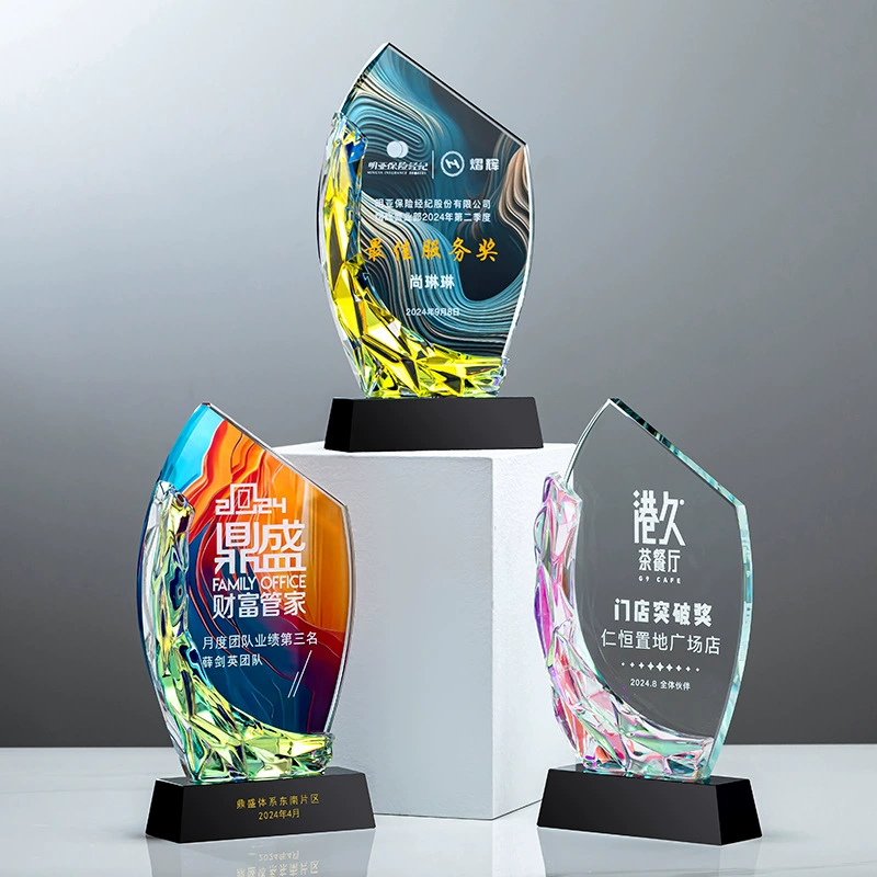 Креативная новая хрустальная трофейная медаль для награждения на ежегодном мероприятии, признание выдающихся сотрудников и команд, памятный подарок.