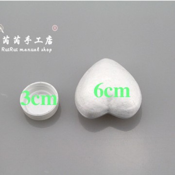 Baolilong espuma sólida tamaño del corazón melocotón medio amor decoración de la ventana boda apoyos pintados