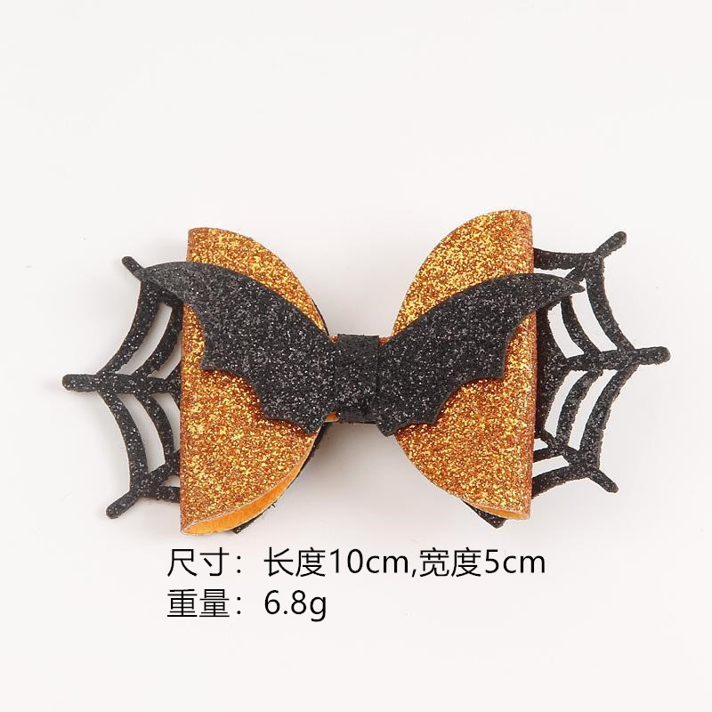 Factory Direct Supply Halloween Bow Hairpin Ghost Festival Party Side Clip Festive Atmosphere Dress up Props Hairpin Headdress