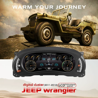 Suitable for Jeep Wrangler Jk11–17, Non-Destructive Direct Plug-In Multi-Function Lcd Instrument Assembly (automobile instrument)