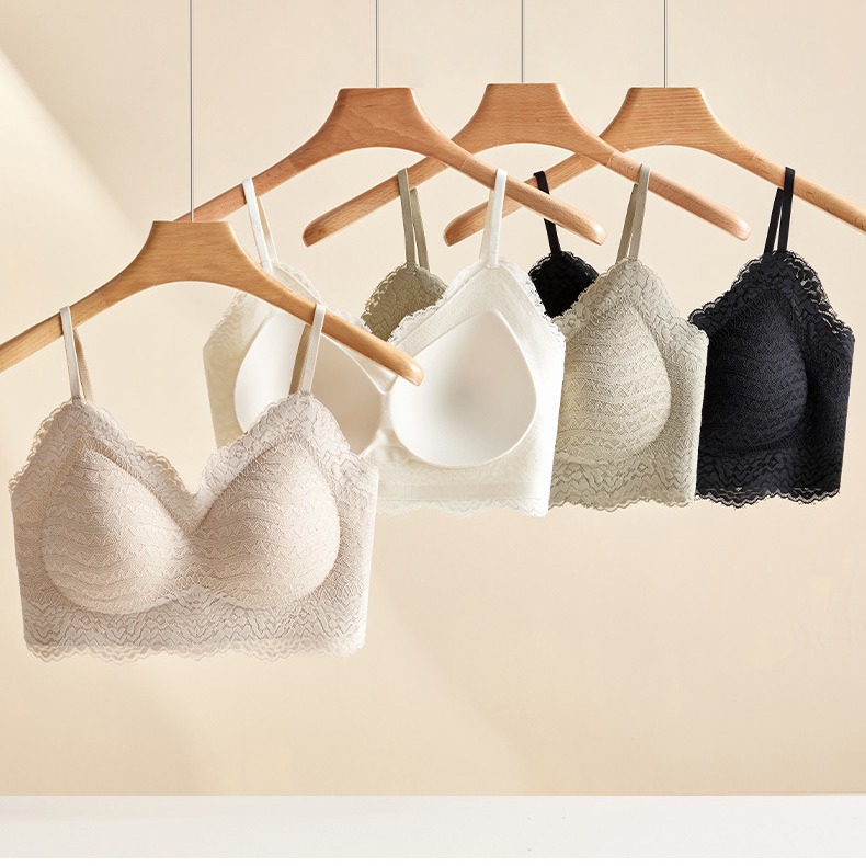 Ventas directas de fábrica comercio electrónico transfronterizo Sudeste de Asia Vietnam Tailandia damas simple sin costuras 7737 sujetador de espalda de encaje