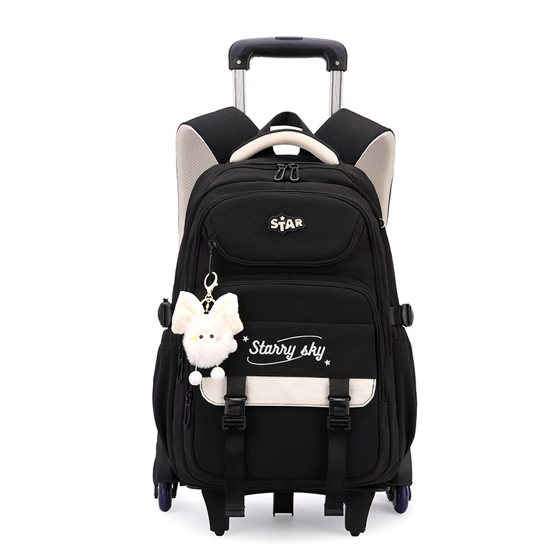 Mochila de pescado natural 3 - 6 grados de moda de alta capacidad mochila de estudiantes de secundaria escalera ligera caja de tracción